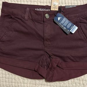 American Eagle Super Stretch Shorts MIDI Low Rise NEW With Tags, Size 8